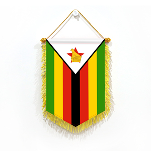Wholesale Mini Pennant Car Flags 20x30cm Zambia Wall Decor <b>Small</b> Ornaments Hanging Digital Printing - Product Image 1