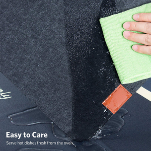 Có thể giặt cảm thấy placemats Bộ 6 bàn ăn cảm thấy thảm ăn tối cảm thấy đế lót ly tấm kính bảng Runner <span class=keywords><strong>Mat</strong></span> cho bàn gỗ - Product Image 4