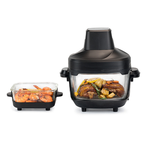 4.5L 1500w friggitrice ad aria Crispi cuocere lavastoviglie sicuro per la casa apparecchio portatile da cucina digitale elettrico vetro aria avannotto per il commercio all'ingrosso - Product Image 3