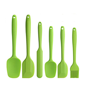 Juego de Espátulas de Silicona Reutilizables de 6 Piezas con Logotipo Personalizado, OEM ODM, Fácil de Limpiar, Juego de Raspadores de Silicona para Cocina con Empaque de Marca Privada - Product Image 1
