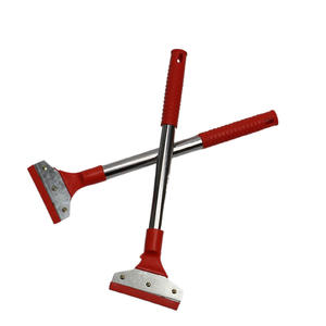 Grattoir de nettoyage de vitres à poignée rouge 38 cm en acier inoxydable durable, raclette de nettoyage de fenêtres - Product Image 4