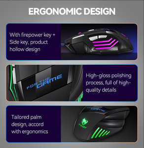 เม้าส์เล่นเกม M1ความเร็วสูงใหม่ชาร์จได้แบบเสียงเงียบเมาส์อเนกประสงค์น้ำหนักเบาป้องกันการลื่นพร้อมพาวเวอร์แบงค์ - Product Image 5