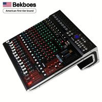 Bekboes XA-1604-PRO Mixeur audio professionnel 16 canaux d'entrée 8 mono 4 stéréo USB Équipement sonore de scène