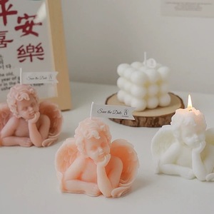 Custom Cute Angel Shape <b>Candles</b> Handmade Decorative <b>Long</b> Lasting Scented <b>Candles</b> Table Decor Wholesale Small Travel Size <b>Candle</b> - Product Image 6
