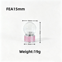Capuchons de flacons de parfum ronds transparents brillants et colorés populaires