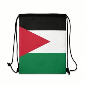 Bolsa de Palestina de Poliéster Sin Costuras, Entrega Rápida, Diseño Personalizado, con Cordón, Impresión, Regalo, Bolsa con la Bandera de Palestina - Product Image 3