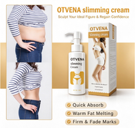 Crème amincissante anti-cellulite au gingembre OTVENA pour le corps, le ventre, les jambes et les bras - raffermissante, hydratante et brûle-graisses