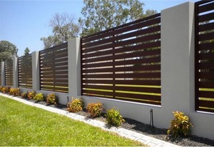 Panneau de clôture WPC moderne, résistant aux basses températures, ignifuge, imperméable, insonorisant, avec design graphique 3D/effet <span class=keywords><strong>bois</strong></span> - Product Image 3