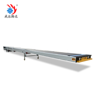 Convoyeur télescopique durable <span class=keywords><strong>à</strong></span> 4 sections, déplié 6m, rétracté 12m, avec pieds de support <span class=keywords><strong>pour</strong></span> le chargement de conteneurs en usine et atelier - Product Image 1