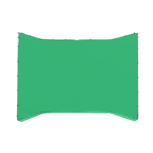E-IMAGE MB42 4*2.4m Collapsible Background Kit Chromakey Green Screen for Photography Streaming Gaming VR