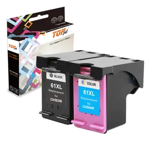 Topjet kartrid tinta warna 61XL 61 XL untuk HP HP61 HP61XL Deskjet 1010 3000 4500 Printer Inkjet