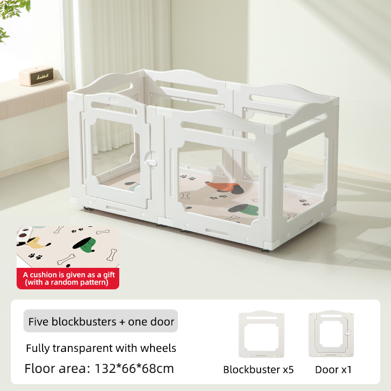 Blanco con ruedas 5 piezas + 1 puerta