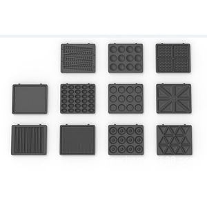 Machine à beignets 12 trous, chauffage double face, 110V 220V, électrique, pour usage domestique et professionnel - Product Image 2