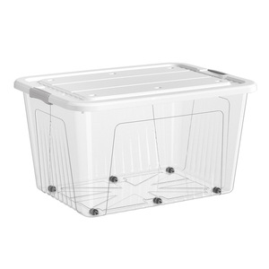 Transparent <b>Storage</b> <b>Box</b> Large Capacity Standing Type For Clothes And Toys Organizer PP Material Model 8228 - Product Image 5
