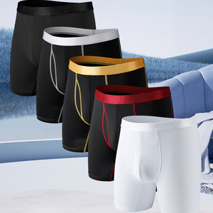 <span class=keywords><strong>Boxer</strong></span> Sportivi da Uomo Wildness a <span class=keywords><strong>Gamba</strong></span> <span class=keywords><strong>Lunga</strong></span> in Taglie Grandi, Asciugatura Rapida in Poliestere - Product Image 6