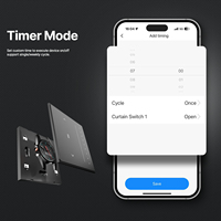 Interrupteur intelligent Tuya pour rideaux, vente en gros, commande à distance via application, interrupteur tactile Zigbee pour rideaux