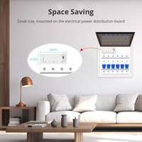 Compteur d'énergie triphasé Zemismart Tuya WIFI, surveillance de la puissance, mesure en temps réel de la consommation, 63A, contrôle par application Smart Life