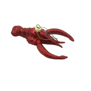 Cây giáng sinh trang trí tôm hùm giáng sinh thủy tinh trang trí thủy tinh thủy tinh handmade Cây giáng sinh trang trí hải lý kỳ nghỉ trang trí thủy tinh - Product Image 3