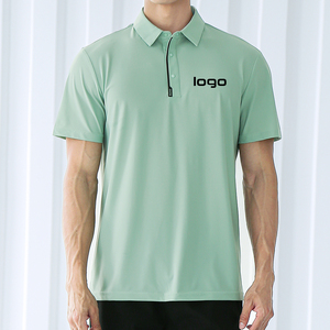 เสื้อโปโลออฟฟิศผู้ชายแบบเรียบง่ายเสื้อโปโลทนทานต่อการซีดตาข่ายระบายอากาศได้ดีสไตล์เรียบง่ายออกแบบได้ตามต้องการ - Product Image 4