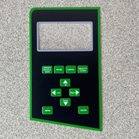 Panneau graphique OEM pour PC avec support adhésif, impression UV et fenêtres d'indication LED pour machine à coudre industrielle