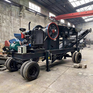 Frantoio a mascelle <span class=keywords><strong>mobile</strong></span> compatto per ghiaia e costruzioni, frantoio primario cingolato per oro 20-40t/h con motore AC, marca Haotuo - Product Image 5