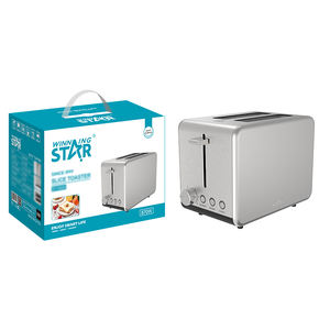 WINNING STARS ST-9325 Máquina para Hornear Automática para el Hogar, Máquina Eléctrica para Hacer Desayunos de Acero Inoxidable, Parrilla, Tostadora de Pan - Product Image 1