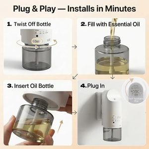 OEM Wholesale Wall Plug Scent <b>Diffuser</b> Aroma <b>Oil</b> Nebulizer for Hotel Room Private Label Fragrance Machine for Distributor - Product Image 5