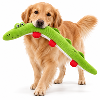 Jouet pour chien en peluche extra long avec 3 points sonores pour les jeux de traction