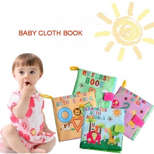 หนังสือเล่มแรกของฉันในช่วงต้นการศึกษาของเล่นเด็กสั่นหนังสือผ้าเด็กหนังสือผ้า