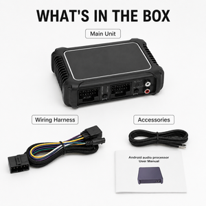 Processeur audio DSP pour voiture 4 canaux 60W RMS 12V DC, amplificateur de classe AB, égaliseur réglable, système audio stéréo OEM ODM D11 - Product Image 2