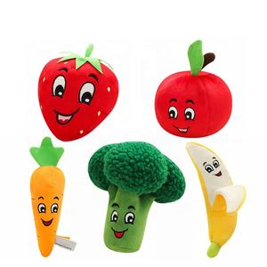 Giocattoli da Masticare per Cani e Gatti a Forma di Frutta e Verdura, Giocattolo Peluche Squeaky per Animali Domestici - Product Image 1