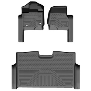 HOT SELLING NON-<b>SLIP</b> WATERPROOF RUBBER CAR MATS for for F150 2023 & LAND CRUISER <b>FULL</b> SET - Product Image 1
