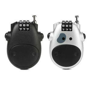 New Anti-theft <b>Lock</b> Bike Motorcycle <b>Cable</b> Steel Retractable Combination <b>Lock</b> - Product Image 4