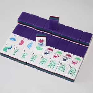 Mahjong américain en acrylique orange à 4 couches, gravé au laser et imprimé UV, idéal pour les jeux en plein air pour adultes - Vente flash - Product Image 6