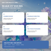 Capsules de lessive concentrées Powerful Plus, écologiques, à parfum longue durée