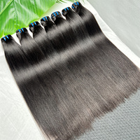 Extensions de cheveux humains vierges Yaki lisses, alignées sur la cuticule, en gros, cheveux humains vietnamiens