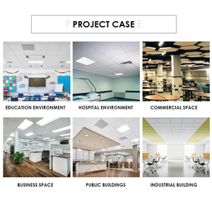 Armstrong 600x600x15mm Độ dày Acoustic Trần gạch không thấm nước vuông khoáng len Trần cho bệnh viện âm thanh hấp thụ - Product Image 5