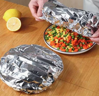 Couvre-aliments en aluminium sur mesure pour bols, couvercles de conservation jetables pour la cuisine et la restauration