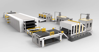 Machines à tissus non tissés entièrement automatiques à pliage haute vitesse pour tampons non tissés carrés volumétriques fins et de petite taille, avec moteur à roulement