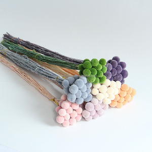 20 Pièces de Fleurs Naturelles Éternelles Colorées et Fraîches, Bouquet de Craspédias Billy Button Dorés pour Décoration de Mariage - Product Image 3