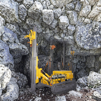 Foreuse hydraulique montée sur chenilles KZ910, moteur diesel, boîte de vitesses, profondeur de forage maximale de 30 m, pompe hydraulique pour l'exploitation minière et les carrières