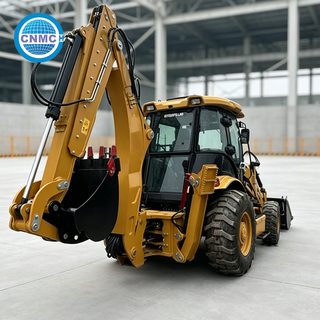 Used Backhoe Loader Reinforced Boom Anti Wear Hydraulic System for Foundation Excavation Pipe Laying Backhoe Loader