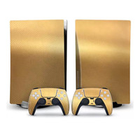 SYY – autocollant de couverture en Fiber de carbone, décoration de haute qualité pour PS5 contrôleur de jeu accessoires de jeu