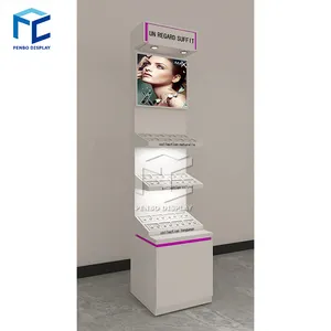 Customized display stand for false eyelashes / false eyelashes metal display rack / metal rotating display for false eyelashes