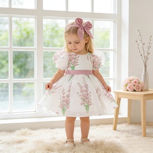 MQATZ Nuovo Arrivo ODM Abito da Principessa in Raso <span class=keywords><strong>per</strong></span> Bambine con Ricami <span class=keywords><strong>per</strong></span> Feste di Compleanno e Festività L3013XZ - Product Image 3