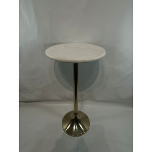 Mesa de Pedestal de Mármol Aurora, una Pieza Decorativa Compacta y Elegante Diseñada para Interiores Modernos, Colección a Precio de Mayoreo - Product Image 1