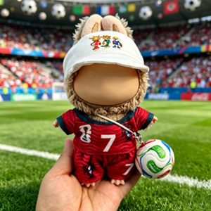 Ropa de Fútbol para Muñecas, Colgante de Peluche de 1ª/2ª/3ª/4ª Generación 7 Conjuntos de Camisetas de Fútbol de Portugal para Muñecas, Disfraces para Cambiar de Uniforme - Product Image 1