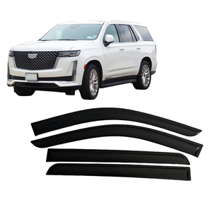 Déflecteur de vitre latérale de voiture Weathershield pour CADILLAC <span class=keywords><strong>ESCALADE</strong></span> 2021-2025 GMT1UL, protection contre le soleil et <span class=keywords><strong>la</strong></span> pluie, fixation par ruban adhésif extérieur - Product Image 1