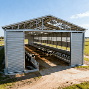 Kết Cấu Thép Gia Cầm Nhà Gà Trang Trại Đúc Sẵn Nhà Máy Chăn Nuôi Cho Cừu Ánh Sáng Trọng Lượng Kim Loại Khung - Product Image 1