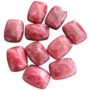 Qualità Superiore! Cabochon di Tulite Naturale di Alta Qualità, <span class=keywords><strong>Pietra</strong></span> <span class=keywords><strong>Preziosa</strong></span> <span class=keywords><strong>Rosa</strong></span> Semi-<span class=keywords><strong>Preziosa</strong></span> per Gioielleria - Product Image 1
